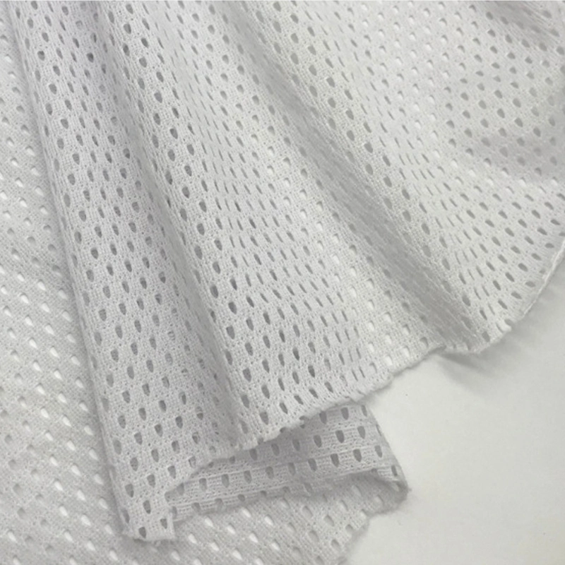 Hot Sale High Quality Stock White Fabrics Triangular Black Mesh Bullet Fabric for Sportswear