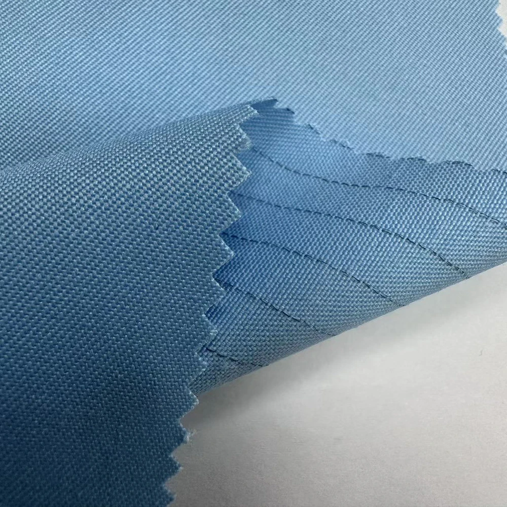 300d*16s or 300d*32s/2 Polyester Cotton Conductive Carbon 0.8cm or 1.0cm Stripe ESD Antistatic Minimatt Twill Gabardine Fabric