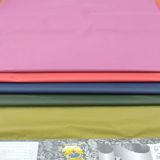 100% Nylon Taslon Combined with Knitted Fabric for Garment