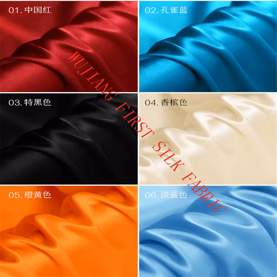 Top Grade 6A Quality Ready Stock 90 Colors Fast Delivery 100%Silk Mulberry Charmeuse Silk Satin Fabric