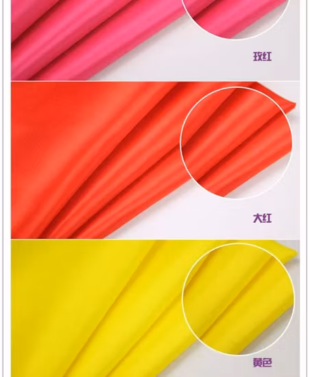 170t/180t/190t/210t Polyester Taffeta Fabric Suit Garment Fabric for Bag Lining